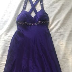 Purple Long Prom Dress